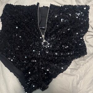 Spencer’s Body Rage High Waisted Sequin Booty Shorts - New